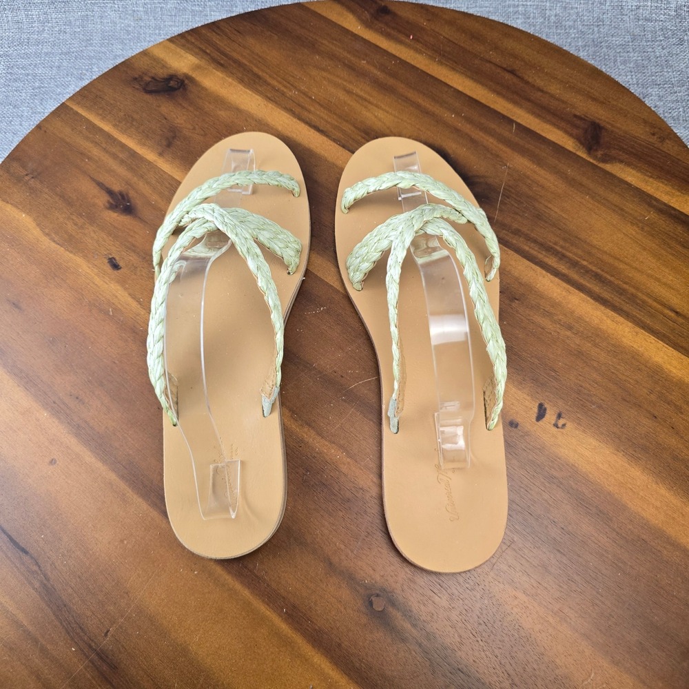 Universal Thread Braided Thong Sandals Women's Size‎ 9.5 Light Green - Picture 10 of 15